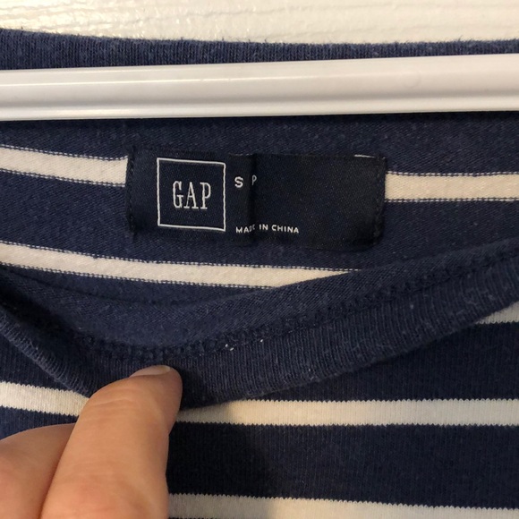 Navy and white striped dress - Picture 3 of 3